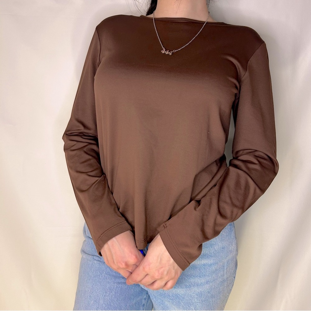 VINTAGE BROWN LONG SLEEVE